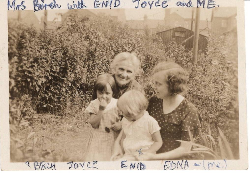 Mrs. Birch Enid Rigby Joyce and Edna Rothwell 1934 1