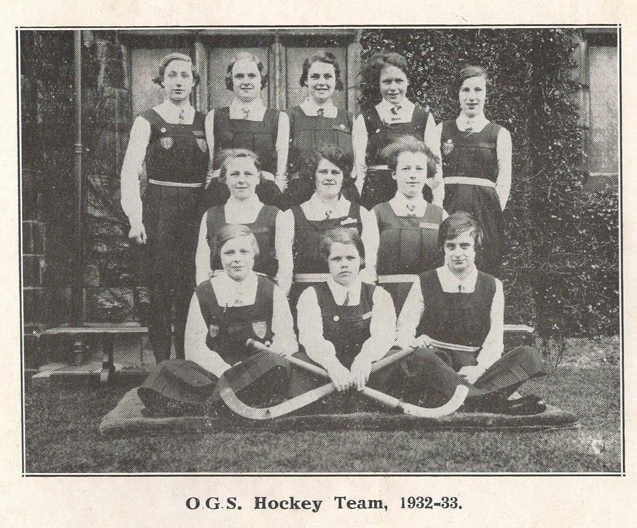 Ormskirk Grammar School hockey team 1932 33
