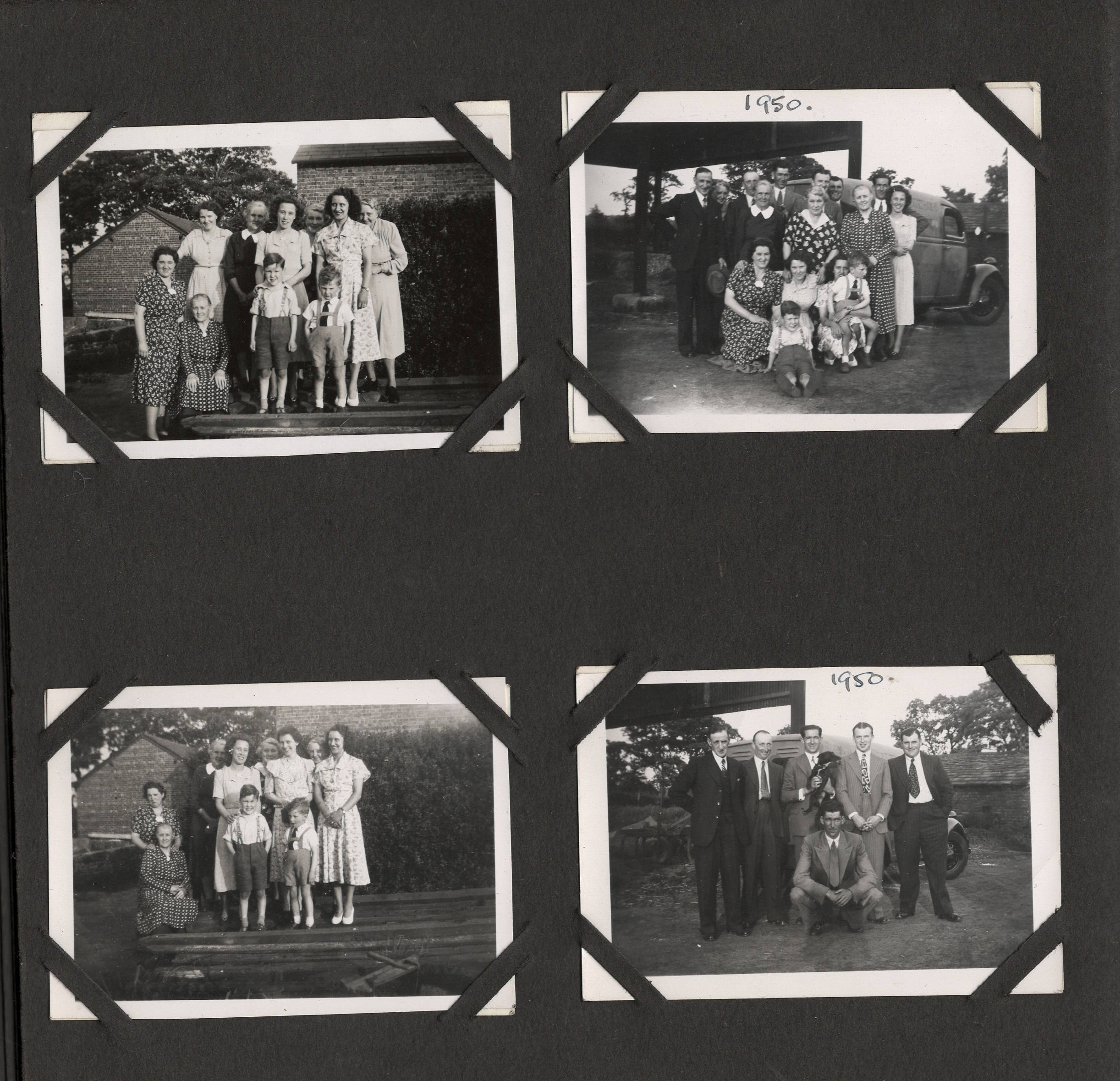 Threlfall family album example page
